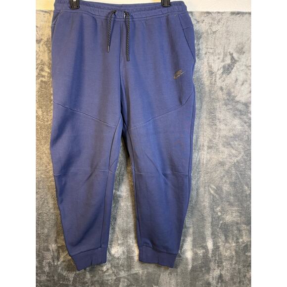 Nike Tech Fleece Joggers CU4495-410 Navy Blue Men’s XXL - Picture 1 of 8